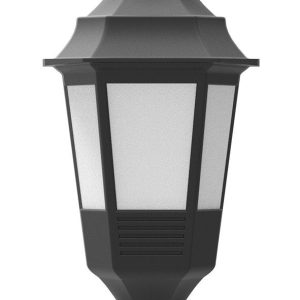 Mutlusan Flora Bahçe Armatürü Yarım Aplik ( Siyah )- 016 038 412111