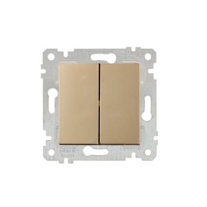 Mutlusan Mek+Tuş Komütatör Rita Metalik Altın- 2200 402 0280