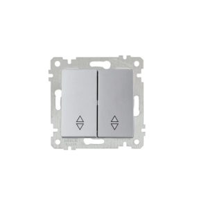 Mutlusan Mek+Tuş Komütatör Vavien Rita Metalik İnox- 2200 404 0282