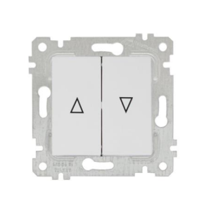 Mutlusan Mek+ Tuş Jaluzi Anahtarı Rita Natural - Beyaz 2200 406 0201 (Çerçeve Hariç)