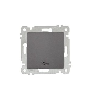 Mutlusan Mek+Tuş Kapı Otomatiği Anahtarı Rita Metalik Füme- 2200 407 0295K (Çerçeve Hariç)