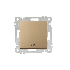 Mutlusan Mek+Tuş Deviatör Rita Metalik Altın- 2200 408 0280