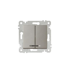 Mutlusan Işıklı Komütatör Rita Metalik Titanyum- 2200 426 0283