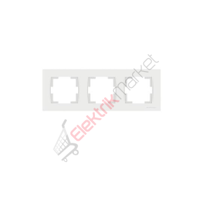 Mutlusan Üçlü Yatay Çerçeve Rita Natural - Beyaz 2220 800 1301