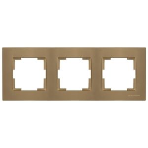 Mutlusan Üçlü Çerçeve Metalik Altın- 2220 800 1380