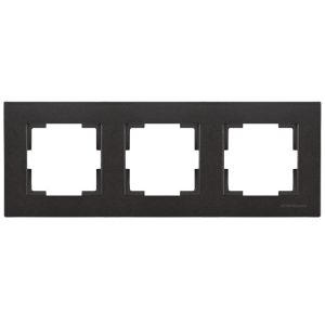 Mutlusan Üçlü Çerçeve Metalik Siyah- 2220 800 1384