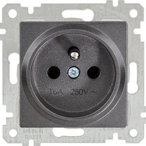 Mutlusan Mek+Tuş UPS Prizi Rita Metalik Antrasit 2200 615 0286 (Çerçeve Hariç)