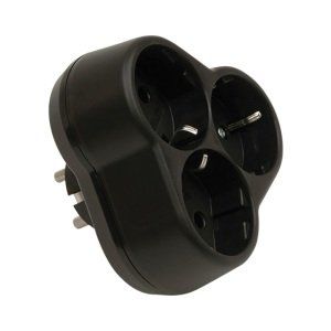 Viko Topraklı Üçlü Fiş Siyah - Priz Yonca 90303300