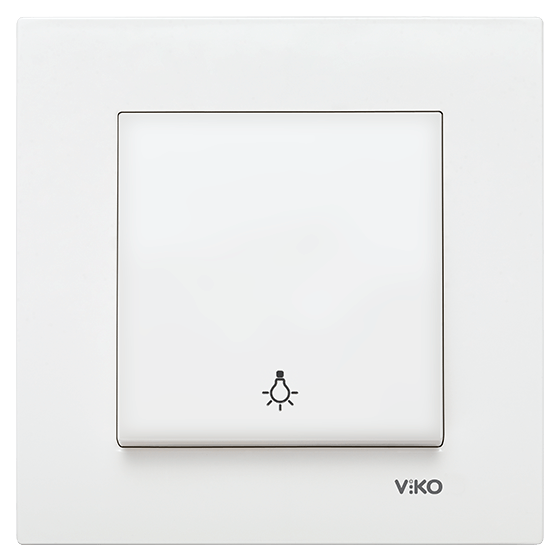 Viko Karre Light Anahtarı - Beyaz (Çerçeve Hariç) 90967003