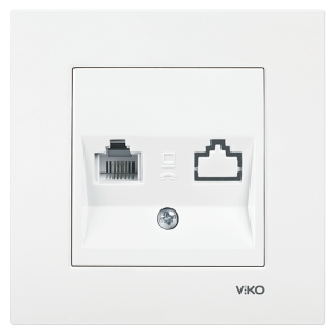 Viko Karre Numeris Telefon Prizi - Beyaz (RJ11) (Çerçeve Hariç) 90967013