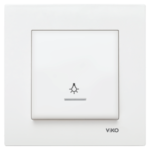 Viko Karre Işıklı Light Anahtarı - Beyaz (Çerçeve Hariç) 90967014