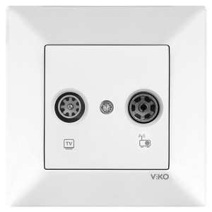 Viko Meridian TV-Radyo Prizi Sonlu (Çerçeve Hariç) - Beyaz