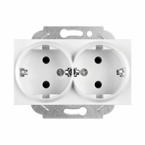 Viko Karre İkili Topraklı Priz- Beyaz (Çerçeve Hariç) - Beyaz 90967056