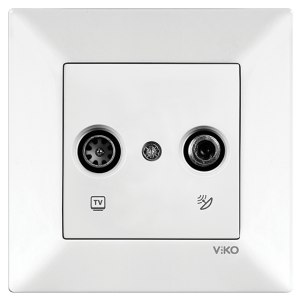 Viko Meridian Uydu Prizi (TV-SAT) (Çerçeve Hariç) - Beyaz