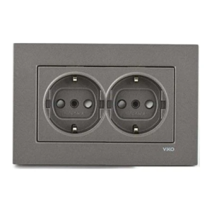 Viko Artline Novella İkili Topraklı Priz Çerçeveli