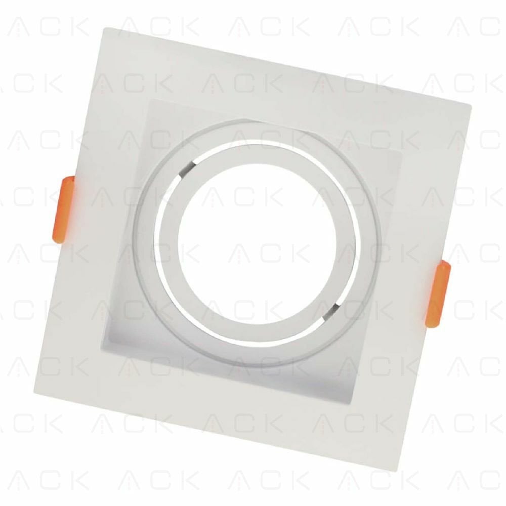 Ack Pc Beyaz Spot Armatür Kare