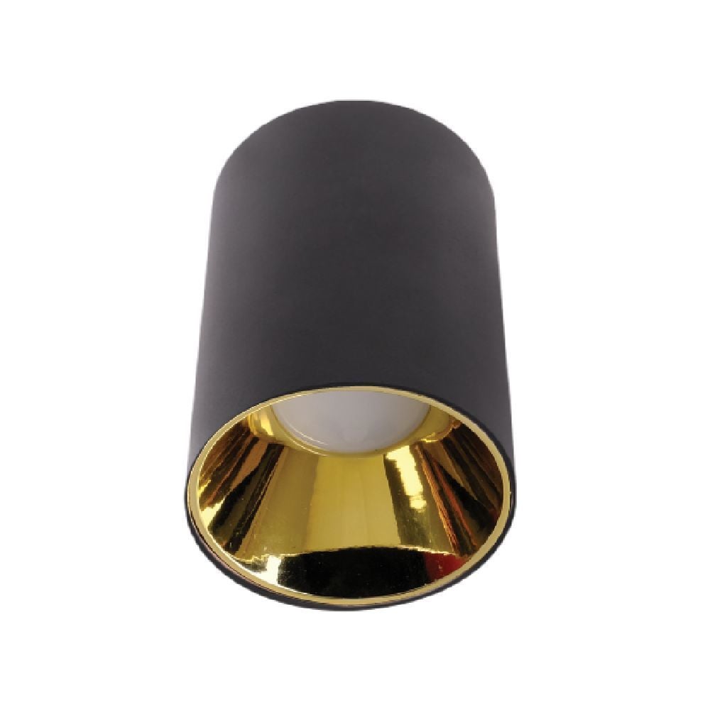 Ack Sivaüstü Dekoratif Armatür Altin Reflektör Siyah Metal Kasa