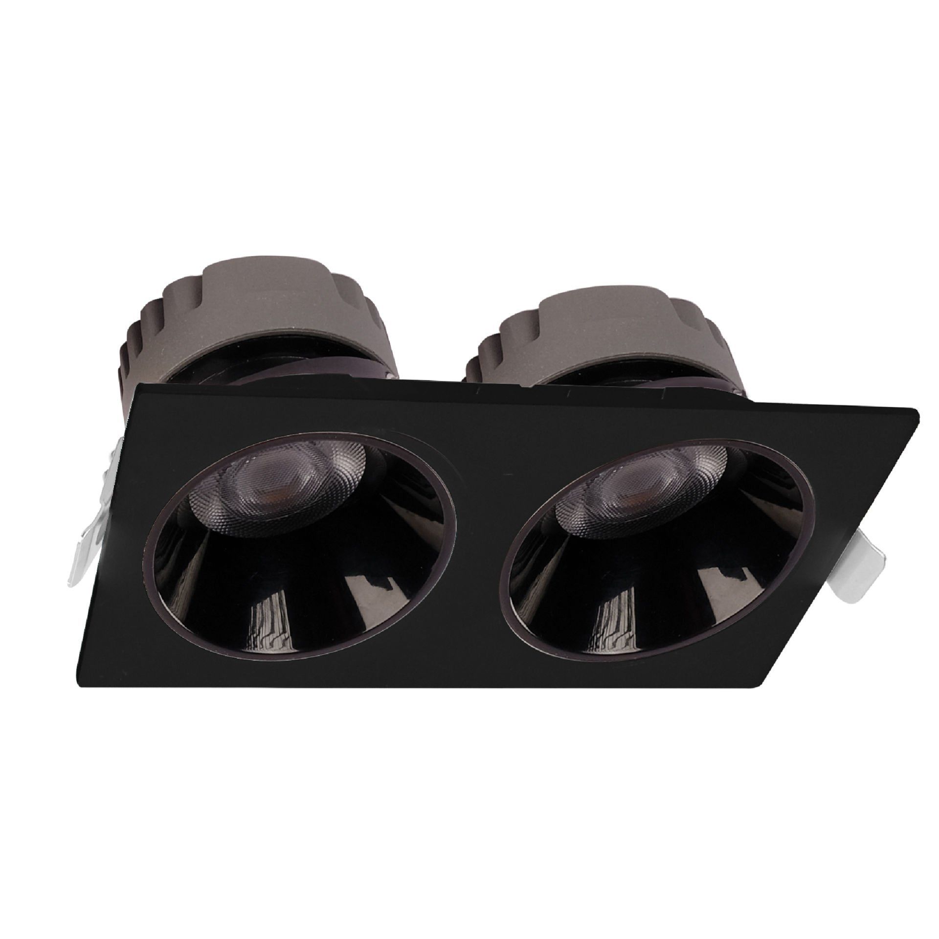 ACK 2X25W Sıva Altı Kare Downlıght Siyah 6500K AD10-03631