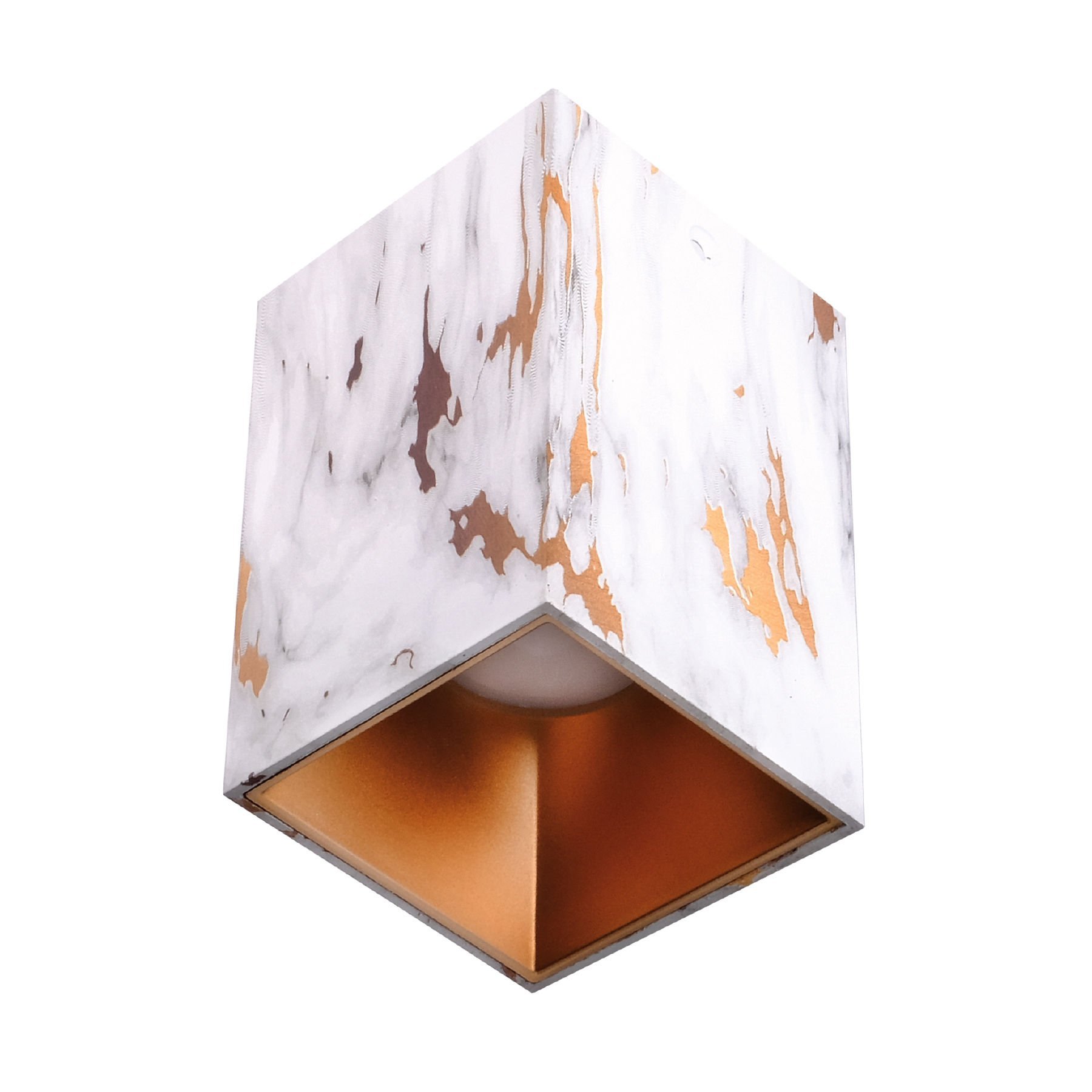 ACK Sıvaüstü Dekoratif Armatür 74X110Mm Parlak Altın Reflektör Gold Mermer Kasa AH12-07563