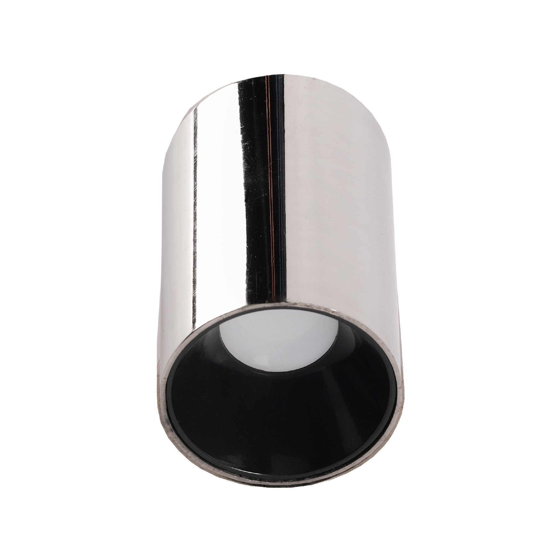 ACK Sıvaüstü Dekoratif Armatür Ø80Mmx110Mm Beyaz Reflektör Krom Kasa AH12-08505