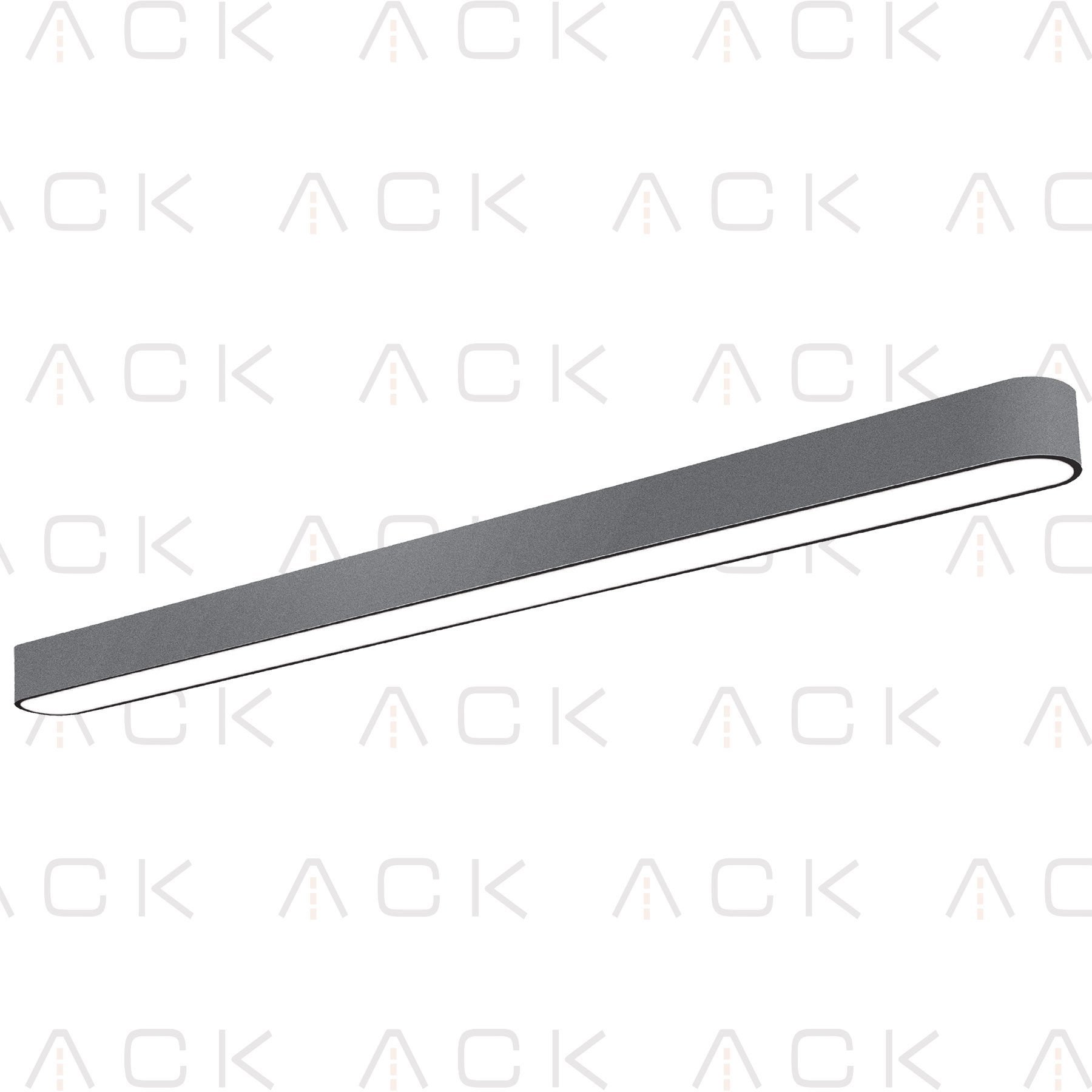 ACK Oval Kenarlı Lineer Armatür 150Cm 48W 3000K AL02-14501