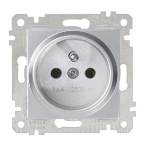 Mutlusan Mek+Tuş UPS Prizi Rita Metalik İnox 2200 615 0282 (Çerçeve Hariç)