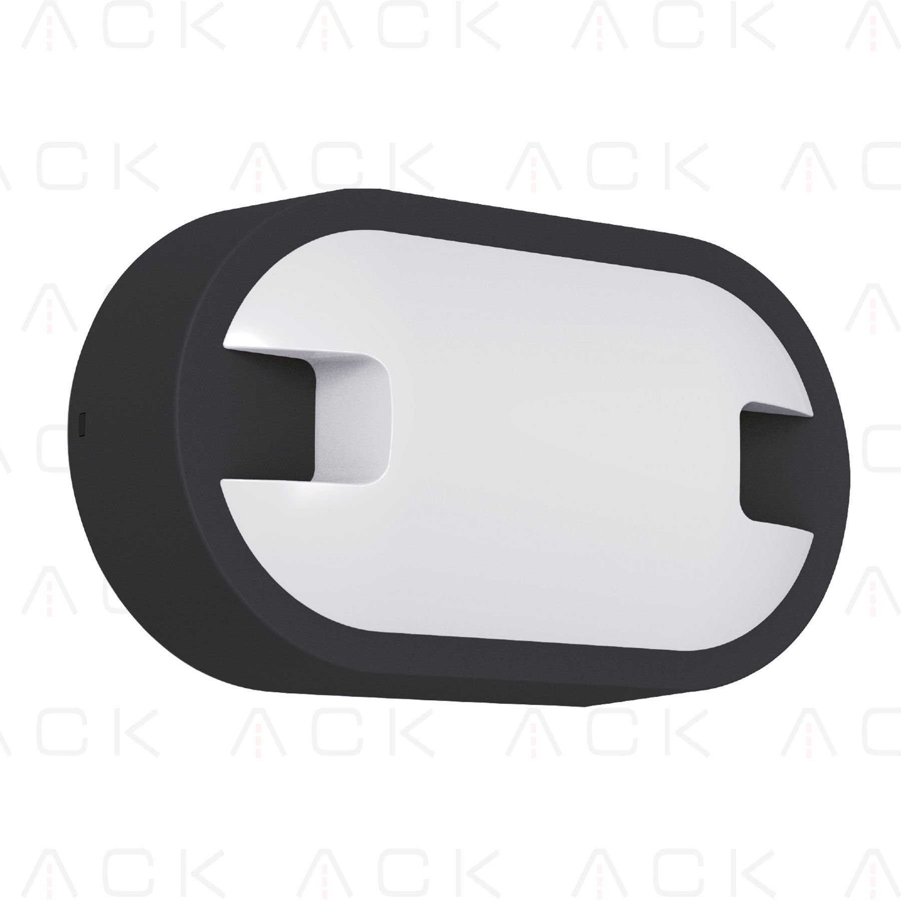 ACK 15W 6500K Sıva Üstü Armatür Siyah Gövde AT11-21531