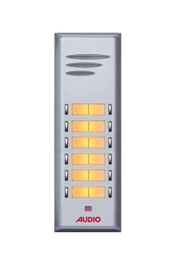 Audio 004849 E12 12li Basic Serisi Çift Butonlu Zil Paneli