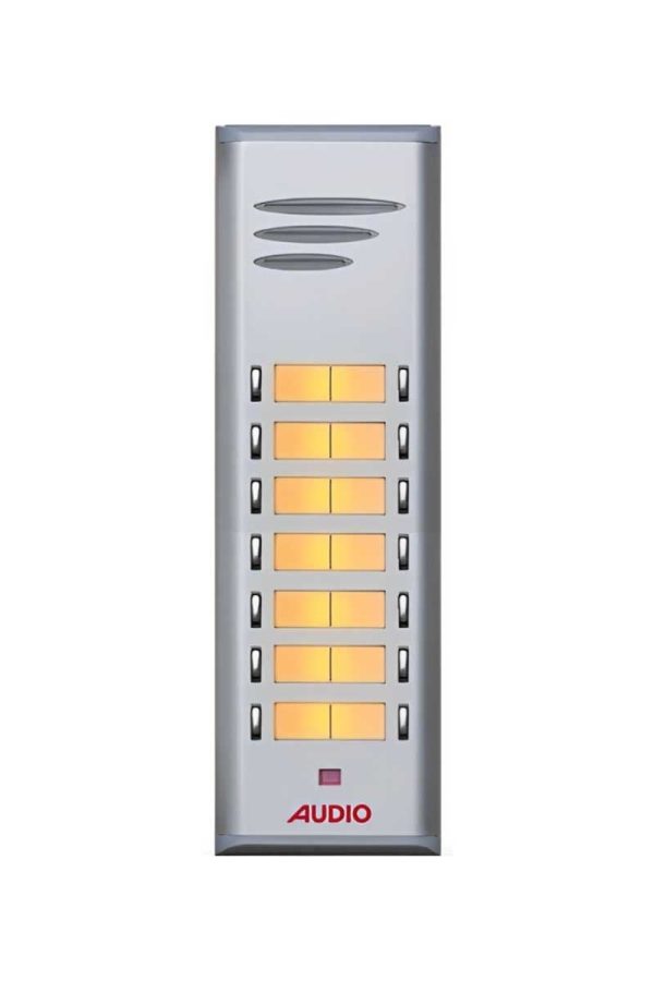 Audio 004849 E14 14lü Basic Serisi Çift Butonlu Zil Paneli