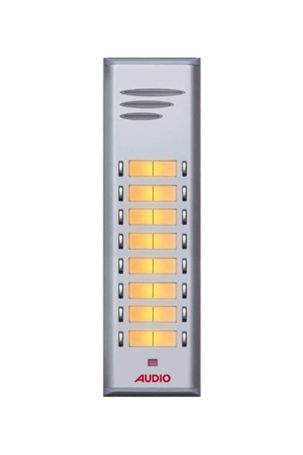 Audio 004849 E16 16lı Basic Serisi Çift Butonlu Zil Paneli