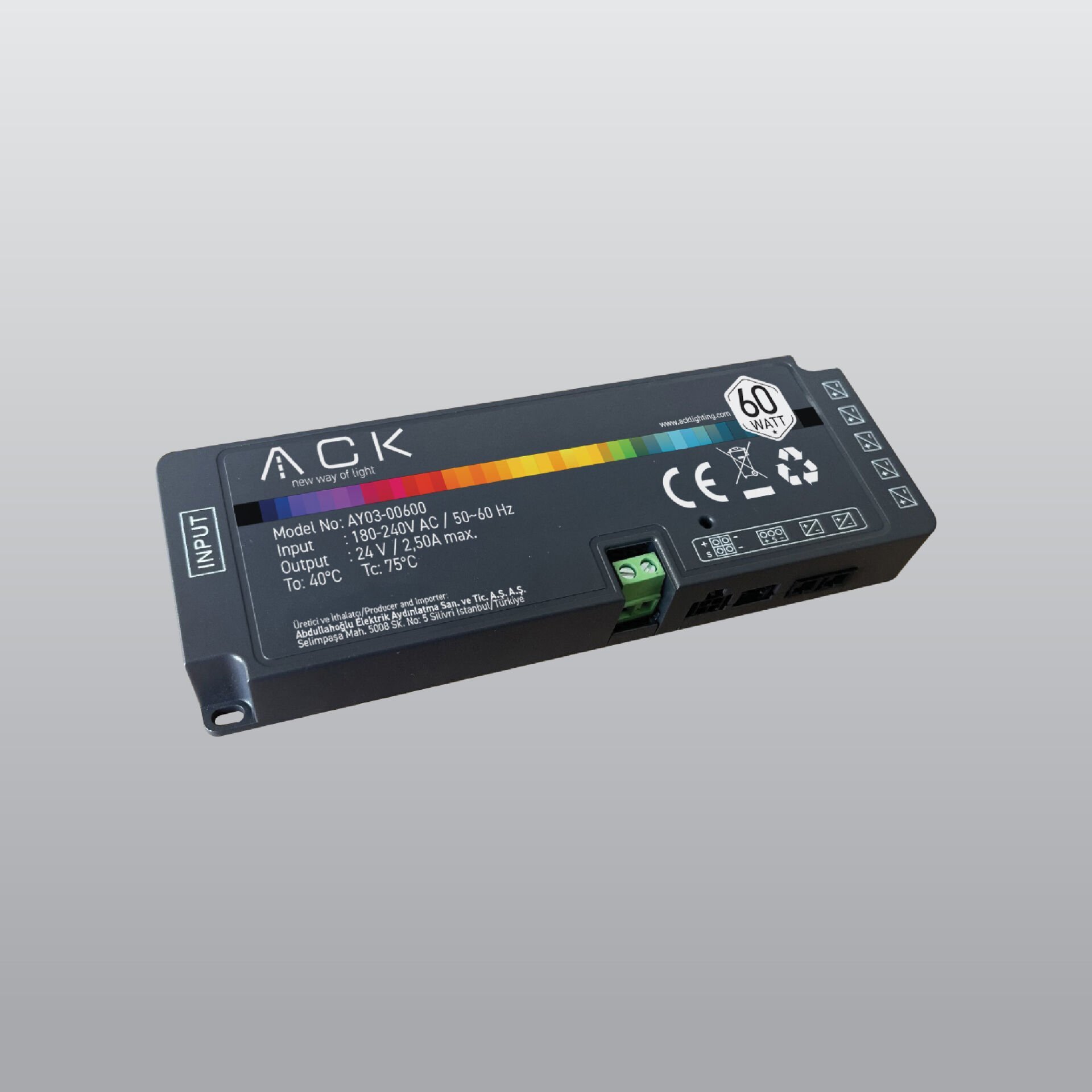 ACK AY03-00600 60W 24V Driver