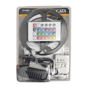 Cata RGB Şerit Led Set 220v 3 Renk + Trafo + Kumanda  CT-4557