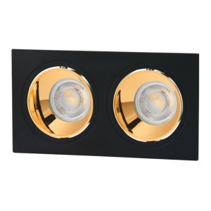 Cata 2'li Jaguar Siyah-Bakır Dekoratif Spot CT-5056 (Ampül ve Duy Hariç)