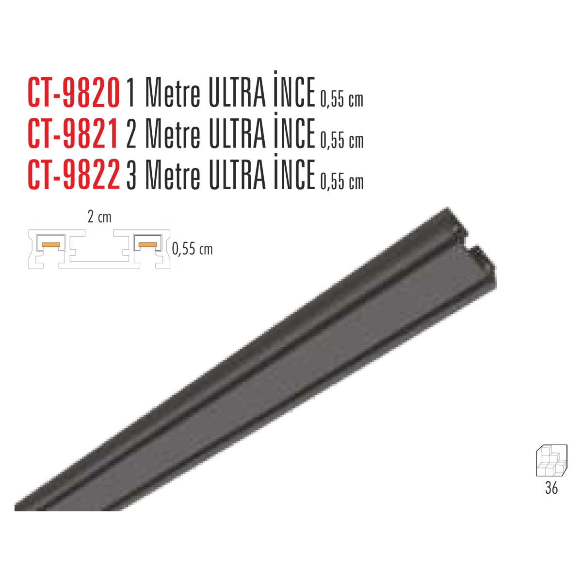CATA Magnet Ray (3Metre) Siyah CT-9822