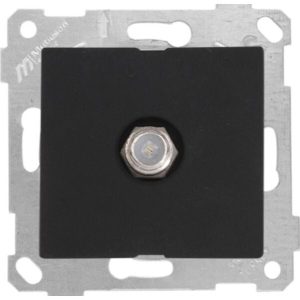 Mutlusan Mek+Tuş Tv Prizi F Dişi Rita Metalik Siyah- 2200 172 0184