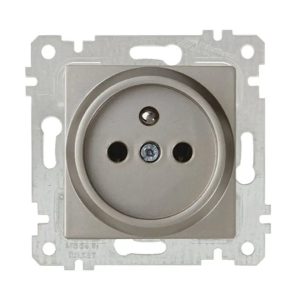 Mutlusan Mek+Tuş UPS Prizi Rita Metalik Titanyum 2200 615 0283 (Çerçeve Hariç)