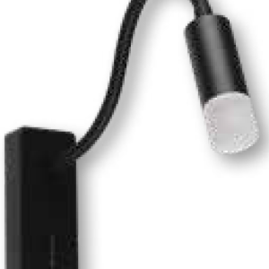 Jupiter Siyah 5W 3000K Gün Işığı LED Yatak Başı Aplik LW504 S