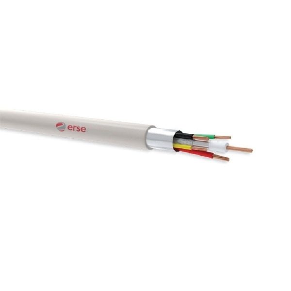 Erse Kablo CCTV-AL 1 COAX+4x0.22 mm² PVC Kamera Kablosu