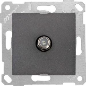 Mutlusan Mek+Tuş Tv Prizi F Dişi Rita Metalik Füme 2200 172 0195