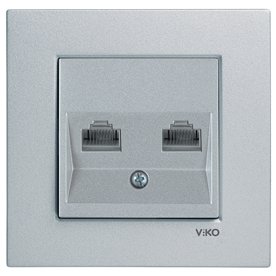 Viko Artline Novella İkili Data Prizi (RJ45 CAT5E) (Çerçeve Hariç)