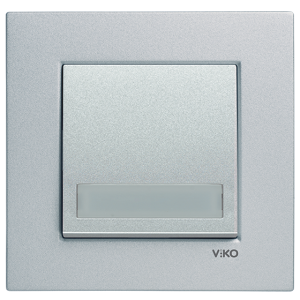 Viko Artline Novella Işıklı Etiketli Zil Anahtarı (Çerçeve Hariç)