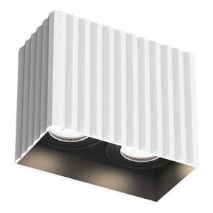 Jupiter 2x5W GU10 Duy (Dahil Değil) Beyaz & Siyah 2'li Tavan Armatürü JC082 B