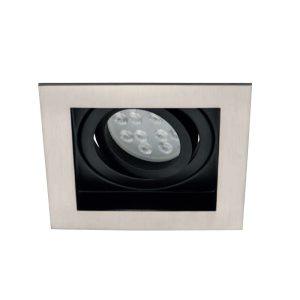 Jupiter Kare Hareketli Spot JH639 Saten Nikel&Siyah