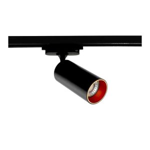 Jupiter Siyah & Altın Gu10 Duy Monofaze Soketli Ray Spot JR658 S&A