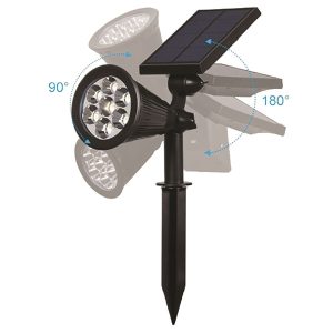 Global K2  Kba746 Solar Enerjili Bahçe Armatürü 7W Kırmızı