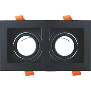 Global K2 
 Kda847 (2 Li) İnci Kare Aluminyum Spot Siyah