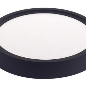 Jupiter Siyah 18W Sıva Üstü  Led Panel 3000K Gün Işığı LC447 S830