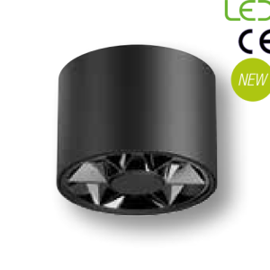 Jupiter 3000K 7W Siyah&Siyah Krom Led Tavan Armatürü LC500 S&SK