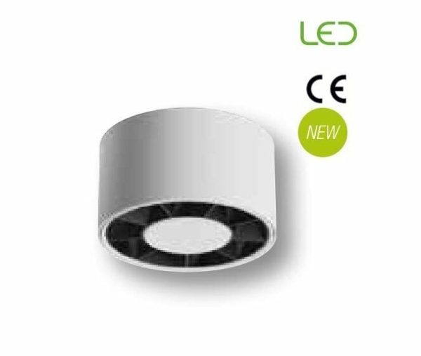 Jupiter 3000K 12W Beyaz&Siyah Led Tavan Armatürü LC501 B&S
