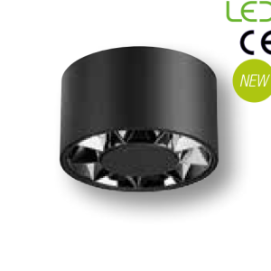 Jupiter 3000K 12W Siyah&Siyah Krom Led Tavan Armatürü LC501 S&SK